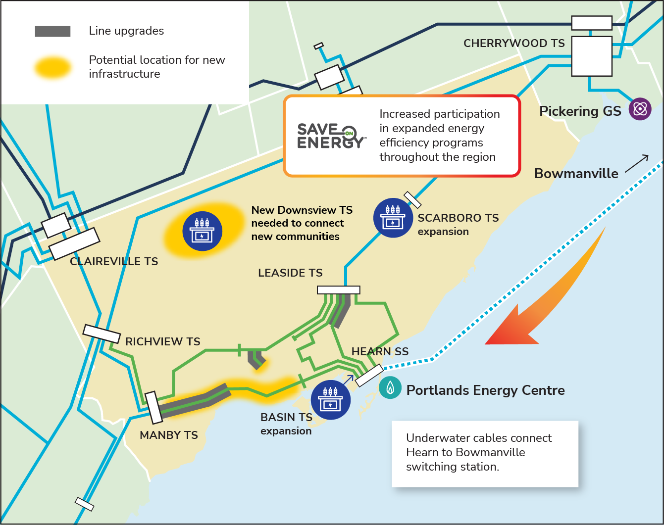 Toronto Third Line map